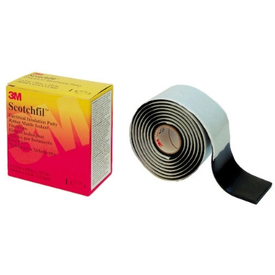 SCOTCHFIL RUBBER TAPE 38MMX1,5M ZWART
