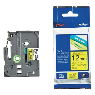 Cassette 12mm zwart-geel