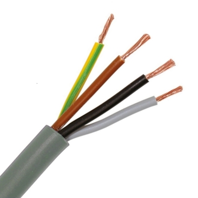 VTMB GLADDE PVC KABEL GRIJS 4G1,5MM²