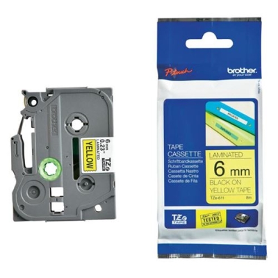 Cassette 6mm zwart-geel