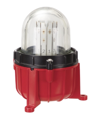 Sirena 90380, MLINE : Combiné sonore/lumineux SIR-E LED FA 13 sons 100db  IP65 12/34VACDC rouge
