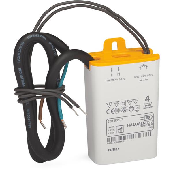 Transfo elek.105W draad PRI en SEC